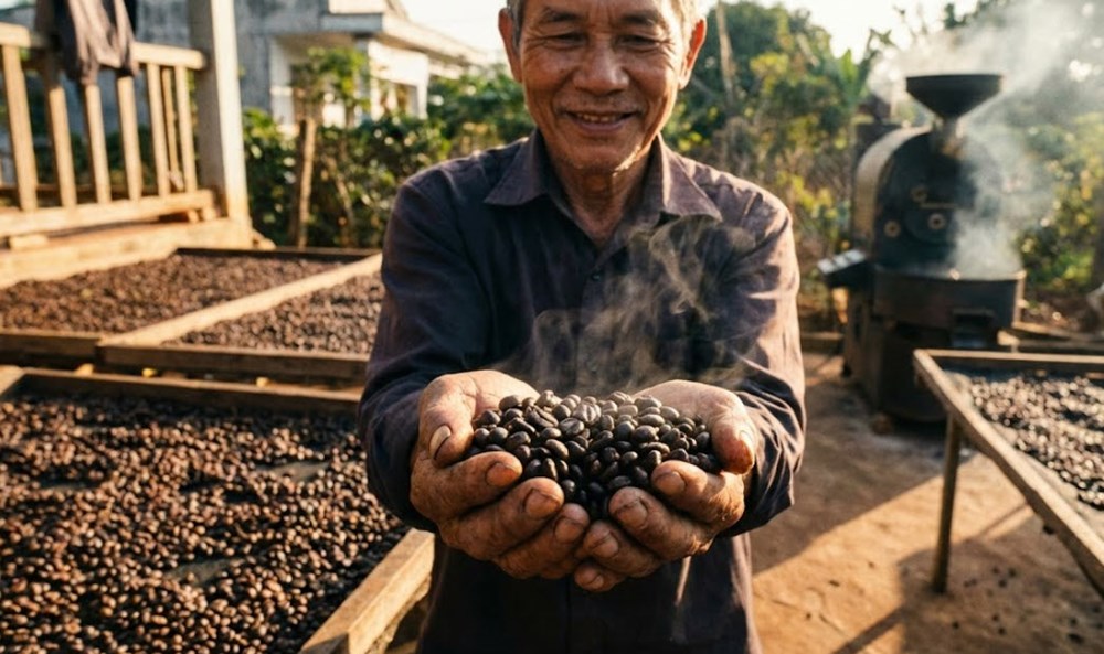 Giá cà phê hôm nay 18.2 neo cao sát mức 98.000 đồng/kg - ảnh 1