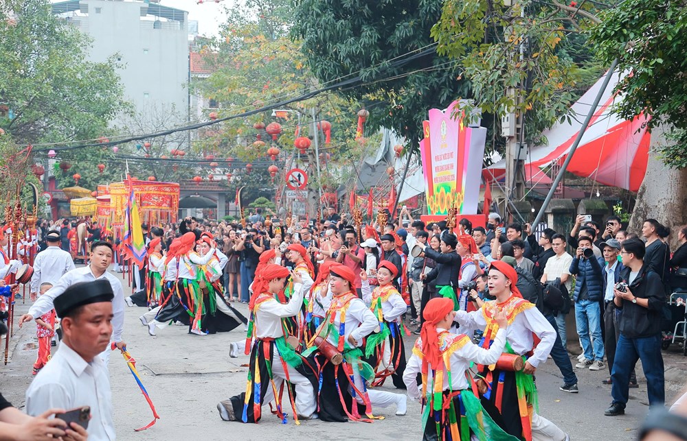 Lễ hội Triều Khúc và điệu múa “con đĩ đánh bồng” độc nhất Hà Nội - ảnh 5