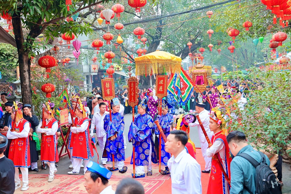 Lễ hội Triều Khúc và điệu múa “con đĩ đánh bồng” độc nhất Hà Nội - ảnh 1