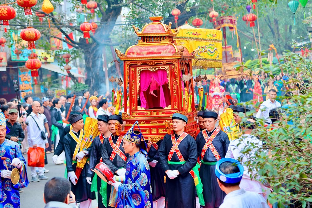 Lễ hội Triều Khúc và điệu múa “con đĩ đánh bồng” độc nhất Hà Nội - ảnh 2