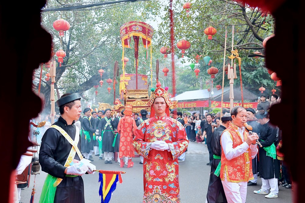 Lễ hội Triều Khúc và điệu múa “con đĩ đánh bồng” độc nhất Hà Nội - ảnh 14