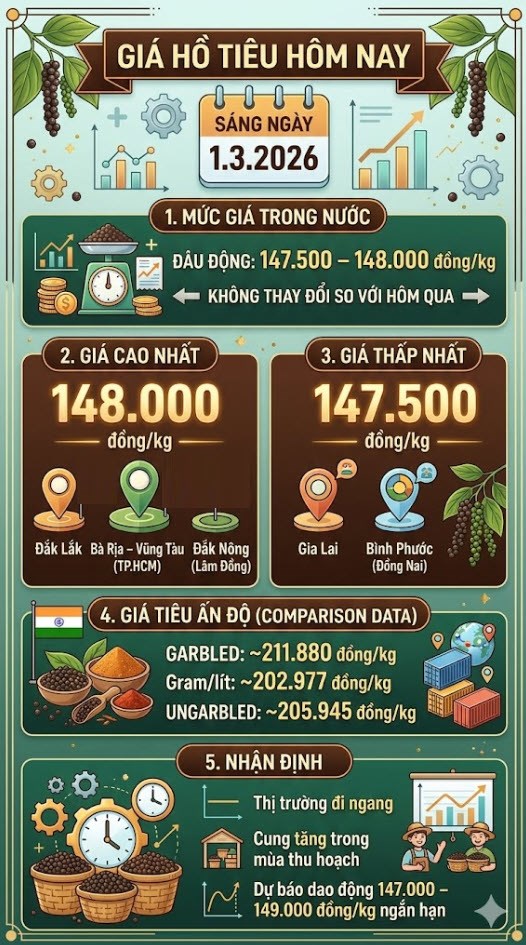 Giá hồ tiêu hôm nay 1.3: Tây Nguyên giữ giá - ảnh 3
