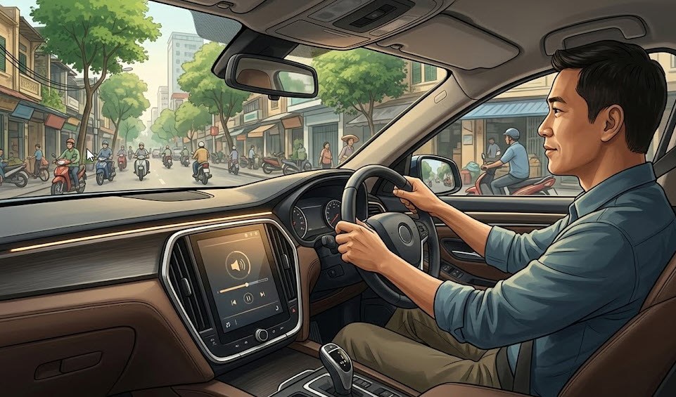 Nghe nhạc trên ô tô có bị phạt? Mức xử phạt mới nhất 2026 - ảnh 1