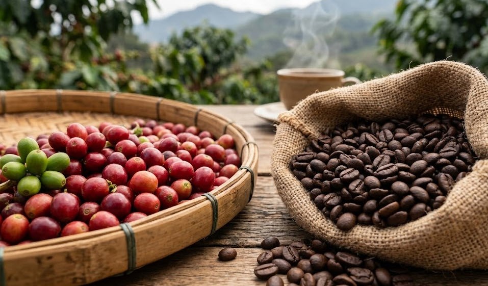 Giá cà phê hôm nay 12.3: Tây Nguyên giảm còn 95.700 đồng/kg - ảnh 1