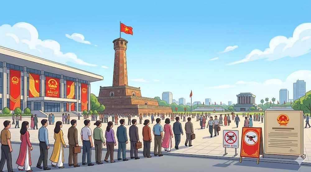 Hà Nội cấm bay flycam ngày 15.3: Khung giờ cụ thể người dân cần biết - ảnh 1