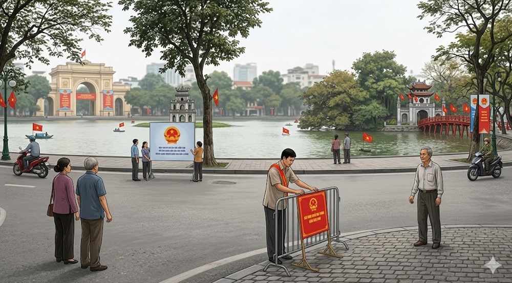 Lịch tạm dừng phố đi bộ hồ Hoàn Kiếm từ ngày 13.3 đến 20.3 - ảnh 1