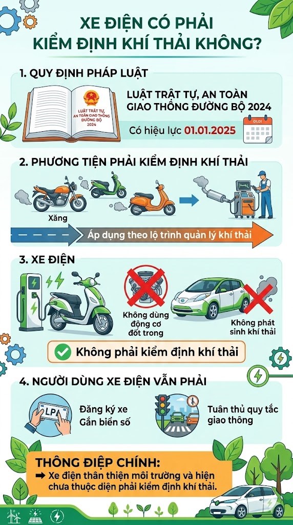 Người dùng xe điện có phải kiểm định khí thải như xe xăng? - ảnh 2