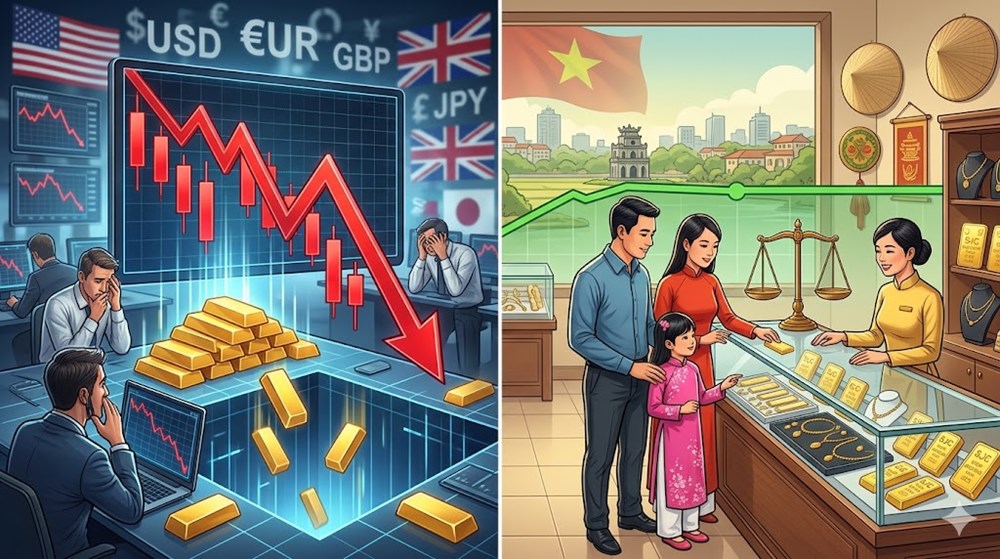 Giá vàng hôm nay 19.3: Quốc tế rơi mạnh, SJC vẫn giữ mốc 183 triệu - ảnh 1