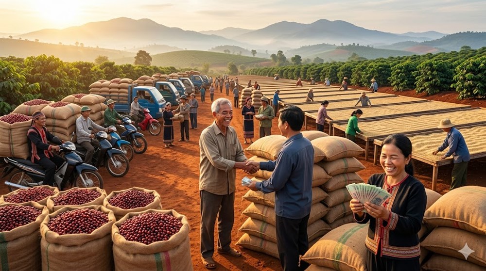 Giá cà phê hôm nay 22.3: Bật tăng 500 đồng/kg - ảnh 1