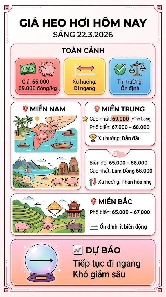 Giá heo hơi hôm nay 22.3: Toàn quốc neo cao, khó giảm sâu - ảnh 3