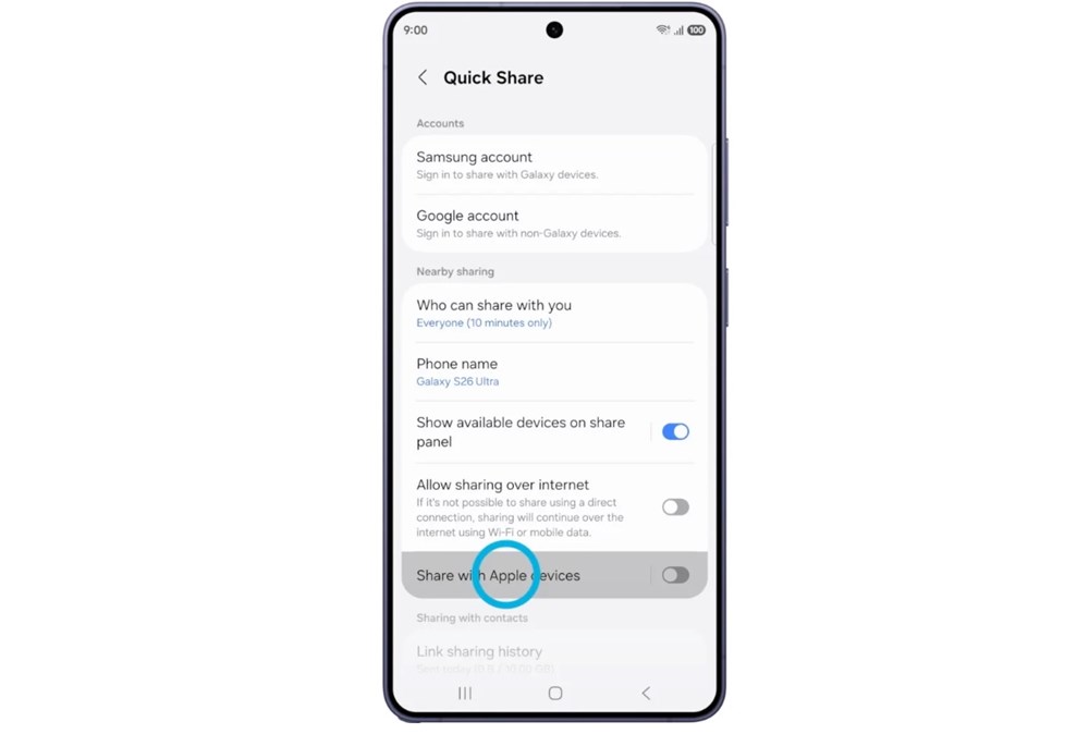 Galaxy S26 có thể gửi file trực tiếp sang iPhone - ảnh 4