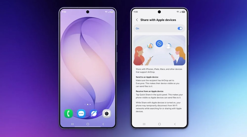 Galaxy S26 có thể gửi file trực tiếp sang iPhone - ảnh 1