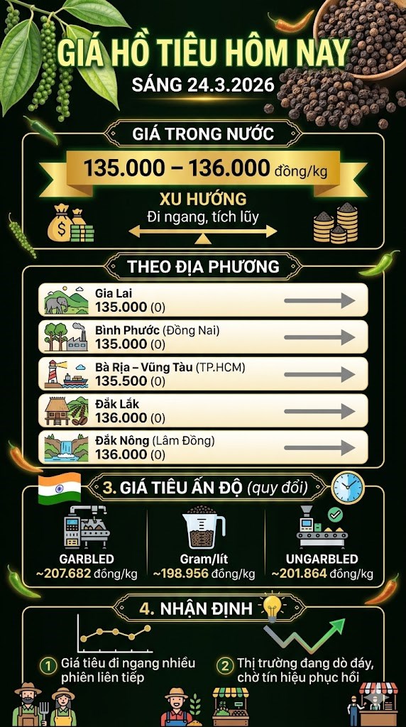 Giá hồ tiêu hôm nay 24.3: Đi ngang, chưa có tín hiệu phục hồi - ảnh 3