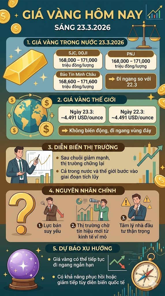 Giá vàng hôm nay 23.3: “án binh bất động” chờ tín hiệu mới ngày đầu tuần - ảnh 3