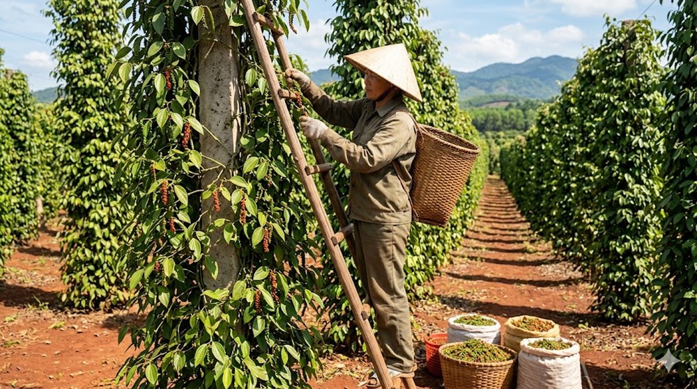 Giá hồ tiêu hôm nay 1.4: Đồng loạt giảm sâu, thị trường đảo chiều - ảnh 1