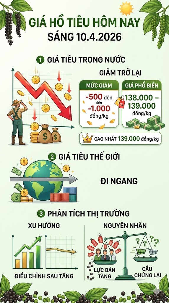 Giá hồ tiêu hôm nay 10.4: Điều chỉnh giảm sau chuỗi tăng - ảnh 3