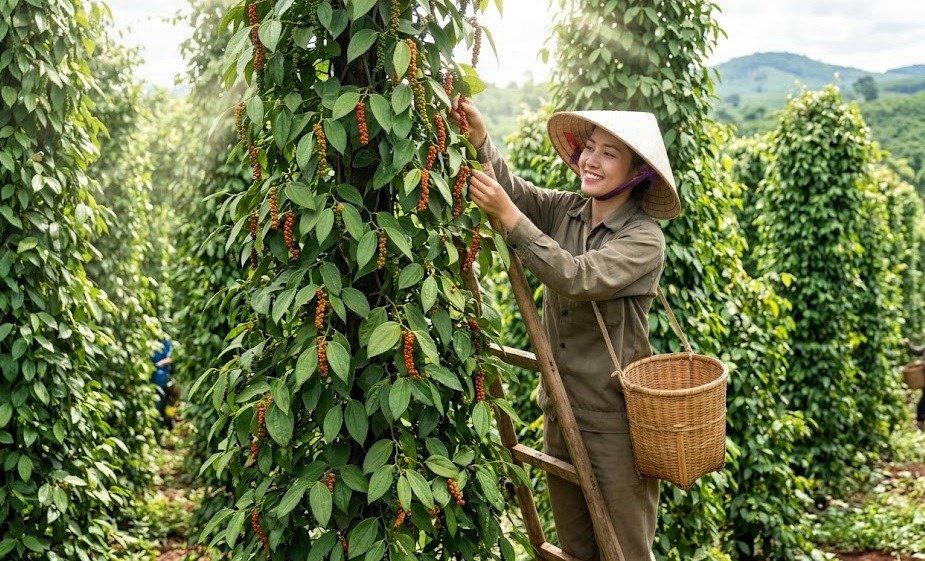 Giá hồ tiêu hôm nay 22.4: Đồng loạt tăng, thiết lập mặt bằng mới - ảnh 1