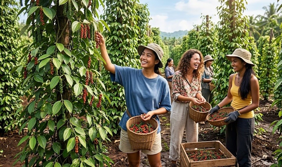 Giá hồ tiêu hôm nay 24.4: lao dốc cục bộ, thị trường phân hóa mạnh - ảnh 1