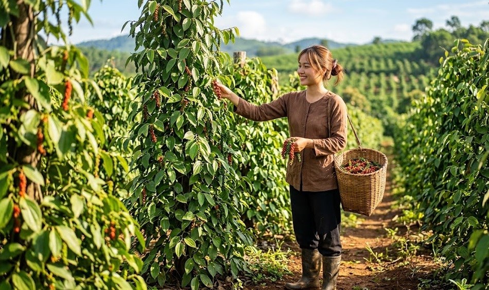 Giá hồ tiêu hôm nay 27.4: Neo cao, thị trường lặng sóng - ảnh 1