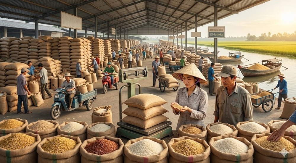 Giá lúa gạo ngày 27.4: Thị trường đi ngang, chờ lực bật từ xuất khẩu - ảnh 1