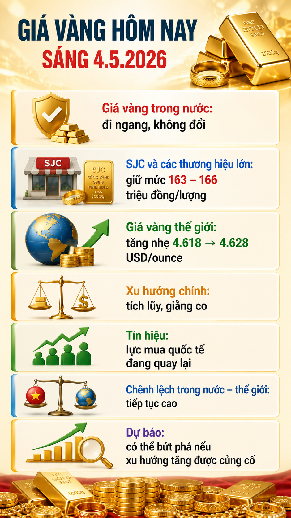 Giá vàng hôm nay 4.5: Thế giới nhích lên, trong nước chờ bứt phá - ảnh 3