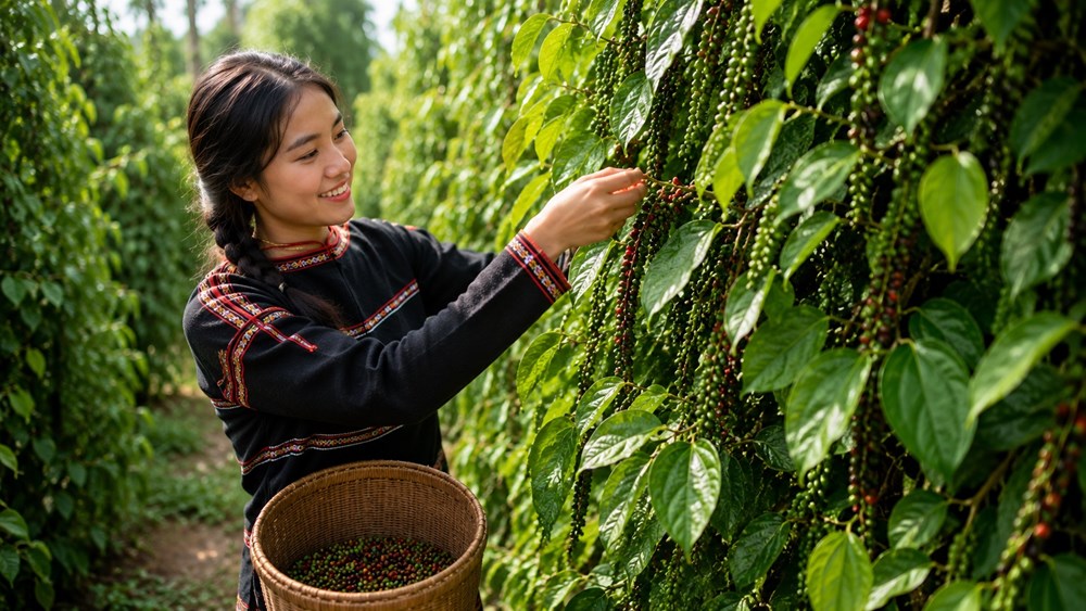 Giá hồ tiêu hôm nay 25.5: Tây Nguyên ổn định, tiêu Ấn Độ vẫn neo cao - ảnh 1