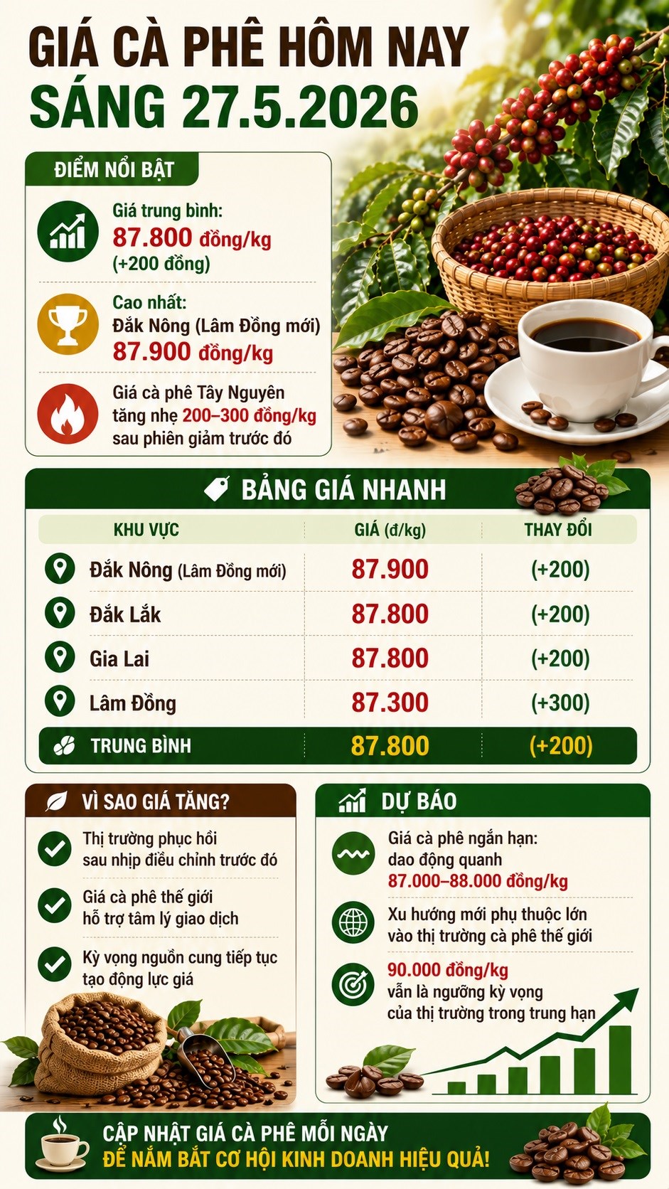 Giá cà phê hôm nay 27.5: Đà giảm chững lại, tín hiệu phục hồi xuất hiện - ảnh 3
