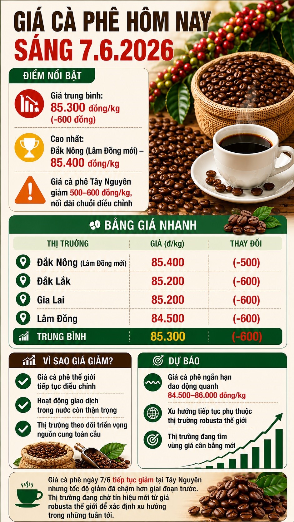 Giá cà phê hôm nay 7.6: Mất thêm 500-600 đồng/kg, áp lực giảm chưa dừng lại - ảnh 3