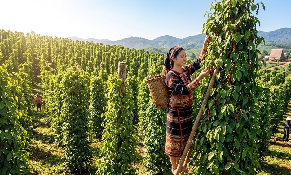 Giá hồ tiêu hôm nay 13.6: Đồng loạt tăng, cao nhất 140.500 đồng/kg - ảnh 1