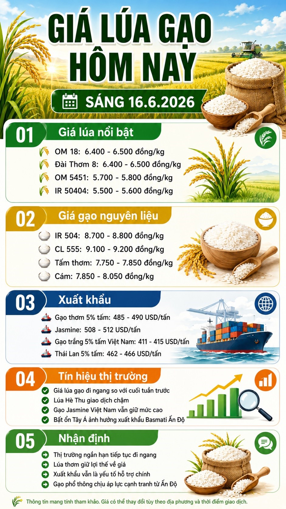 Giá lúa gạo hôm nay 16.6: Lúa thơm giữ giá, gạo xuất khẩu phân hóa - ảnh 3