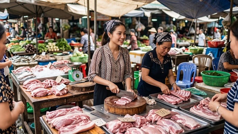 Giá heo hơi hôm nay 26.6: Miền Bắc giữ đỉnh, miền Nam tiếp tục giảm sâu - ảnh 1