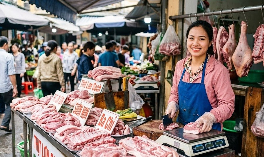 Giá heo hơi hôm nay 5.7: Thị trường phân hóa nhẹ giữa ba miền - ảnh 1