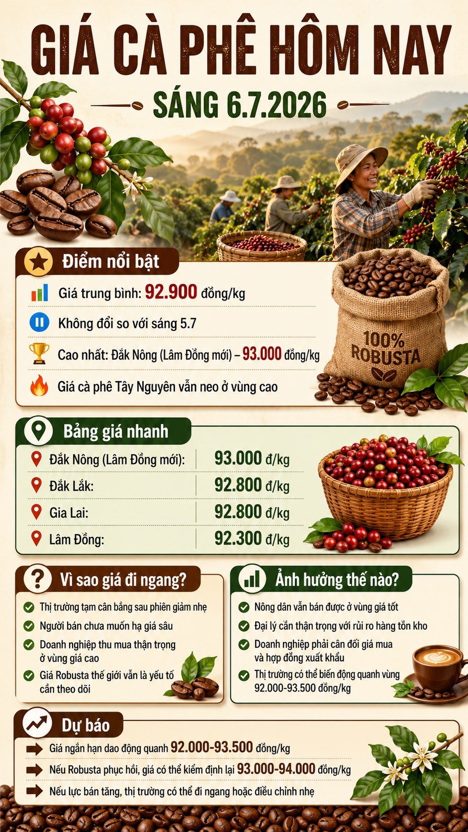 Giá cà phê hôm nay 6.7: Đi ngang ở vùng cao, chờ tín hiệu tuần mới - ảnh 3