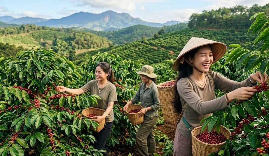 Giá cà phê hôm nay tăng mạnh, cao nhất 97.300 đồng/kg - ảnh 1