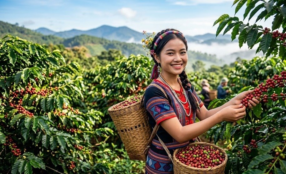 Giá cà phê 17.7.2026 tăng mạnh, cao nhất 98.500 đồng/kg - ảnh 1