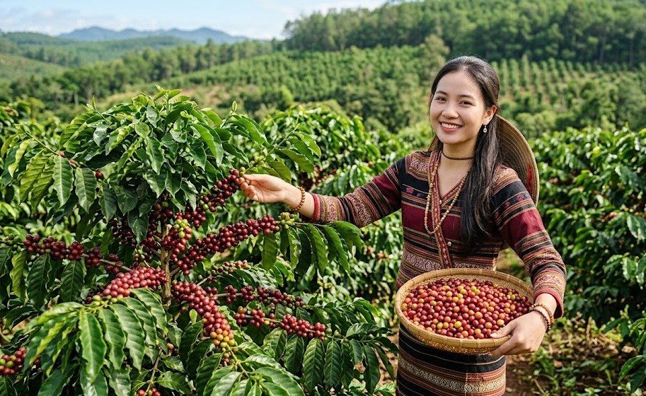 Giá cà phê hôm nay 21.7.2026 tăng 500 đồng/kg, tiến sát mốc 100.000 - ảnh 1
