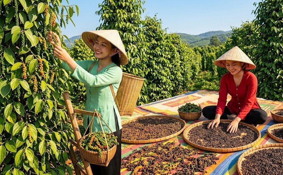 Giá hồ tiêu hôm nay 28.7.2026: Nhiều vùng tăng 500 đồng/kg - ảnh 1