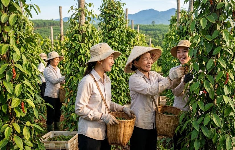 Giá hồ tiêu hôm nay 1.8.2026 trong nước ổn định, thị trường chờ lực đẩy mới - ảnh 1