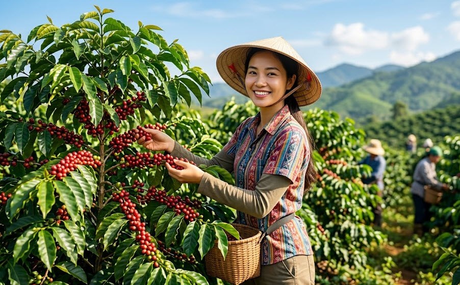Giá cà phê hôm nay 2.8.2026: Trong nước tăng nhẹ, Arabica bật mạnh - ảnh 1