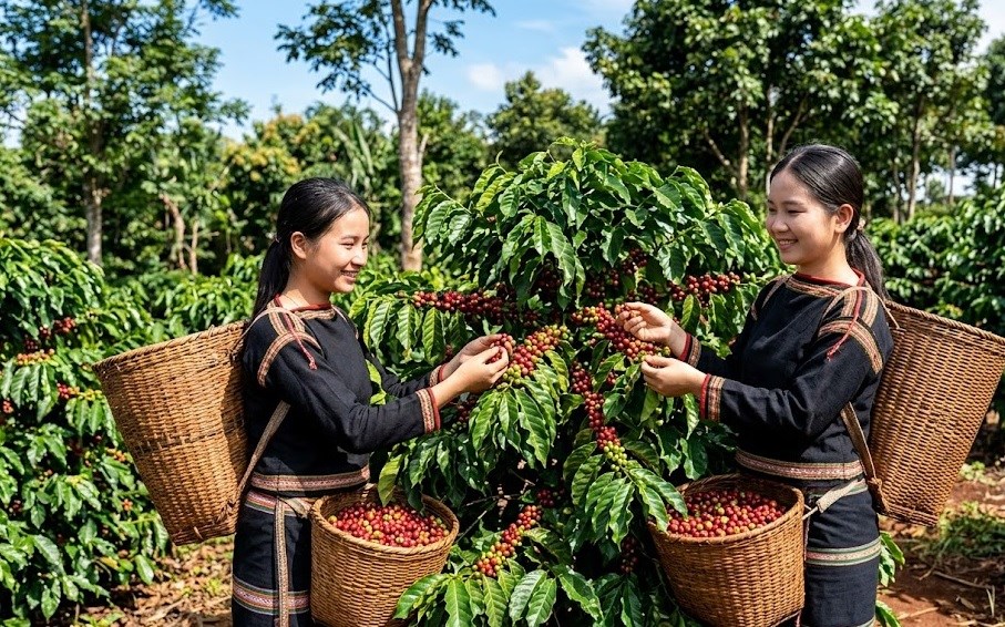 Giá cà phê hôm nay 3.8.2026 đi ngang, cao nhất 97.000 đồng/kg - ảnh 1