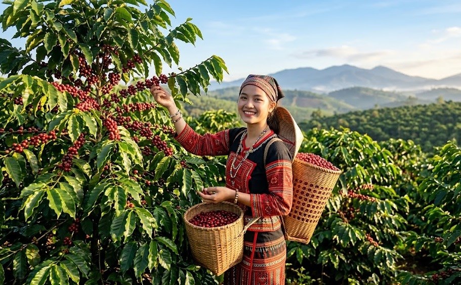 Giá cà phê hôm nay 5.8.2026 giảm nhẹ, cao nhất 96.500 đồng/kg - ảnh 1