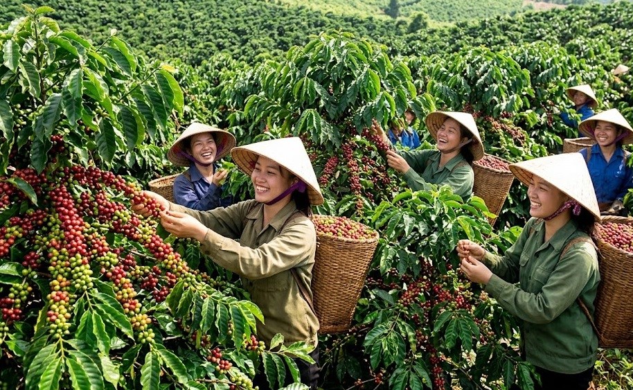 Giá cà phê hôm nay 7.8.2026: Trong nước và thế giới đồng loạt tăng - ảnh 1