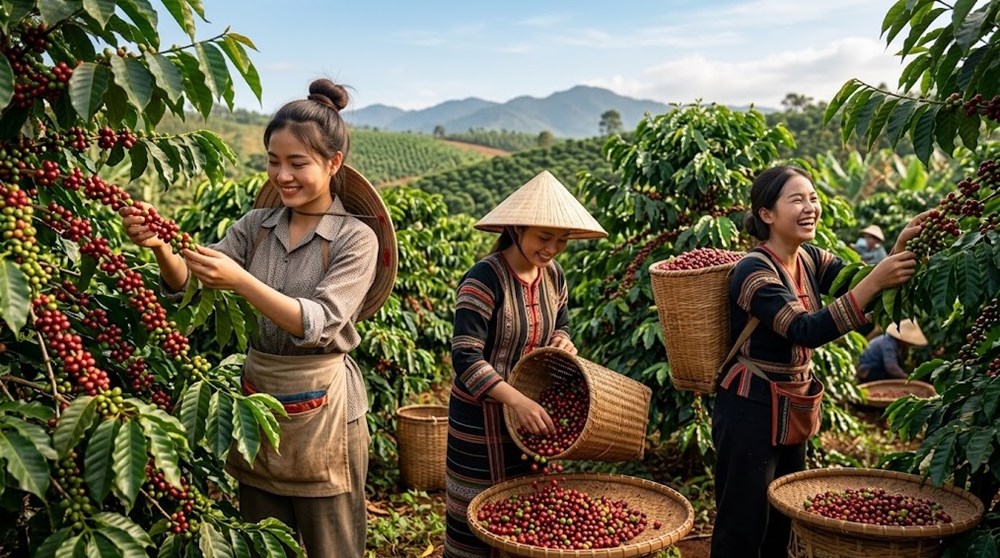 Giá cà phê hôm nay 11.8.2026 đồng loạt tăng, thị trường lấy lại sắc xanh - ảnh 1
