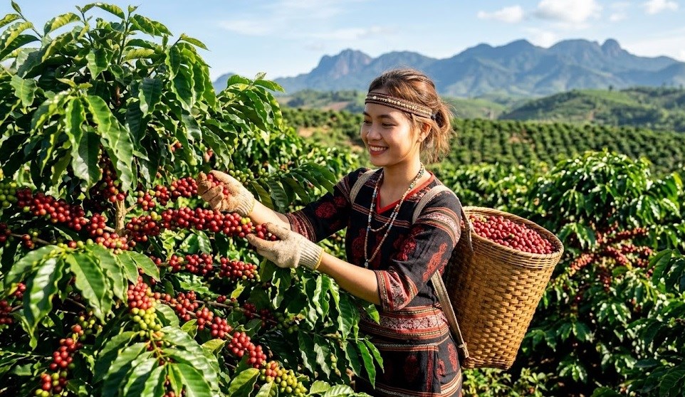 Giá cà phê hôm nay 13.8 giảm 400–500 đồng/kg tại Tây Nguyên - ảnh 1