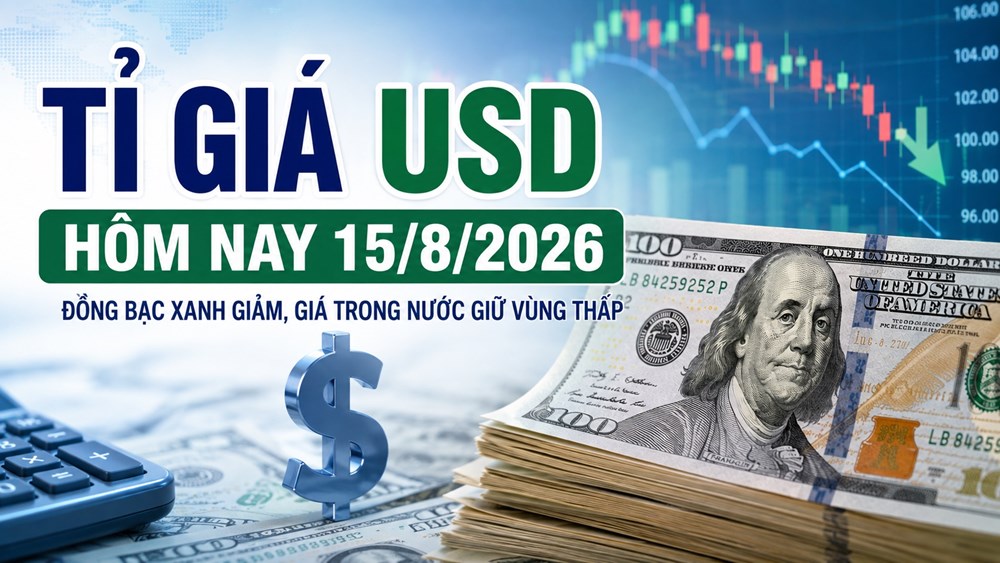 Tỉ giá USD hôm nay 15.8.2026: Vietcombank bán ra 26.250 đồng - ảnh 1