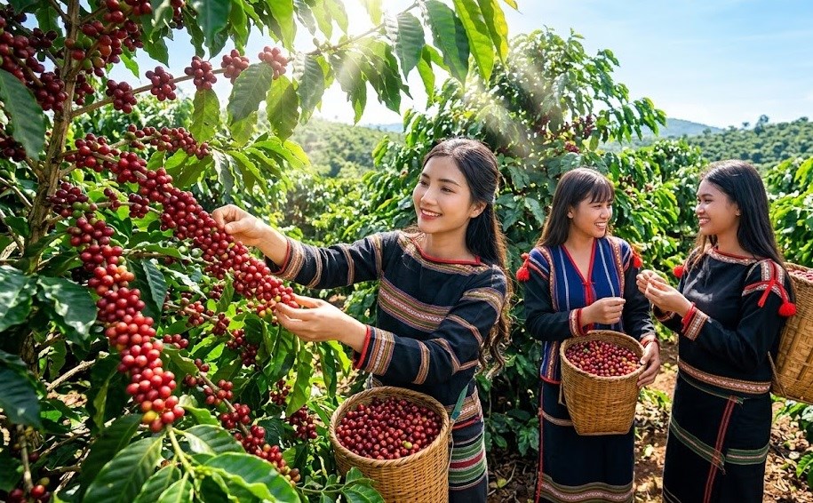 Giá cà phê hôm nay 25.8.2026 đồng loạt tăng 300 đồng/kg - ảnh 1