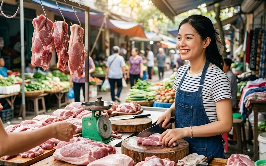 Giá heo hơi hôm nay 25.8.2026: Miền Bắc đồng loạt tăng - ảnh 1