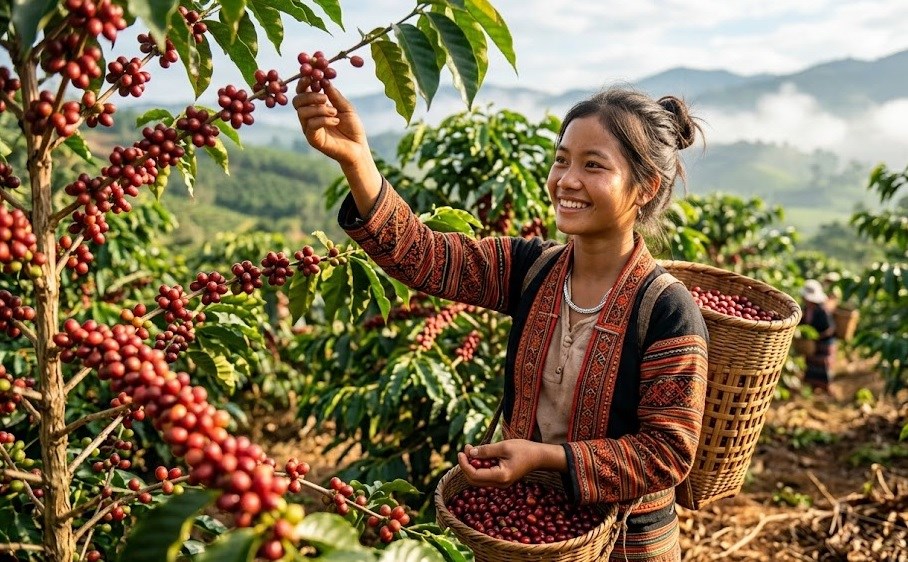 Giá cà phê hôm nay 5.9 giảm tiếp, cao nhất còn 94.000 đồng/kg - ảnh 1