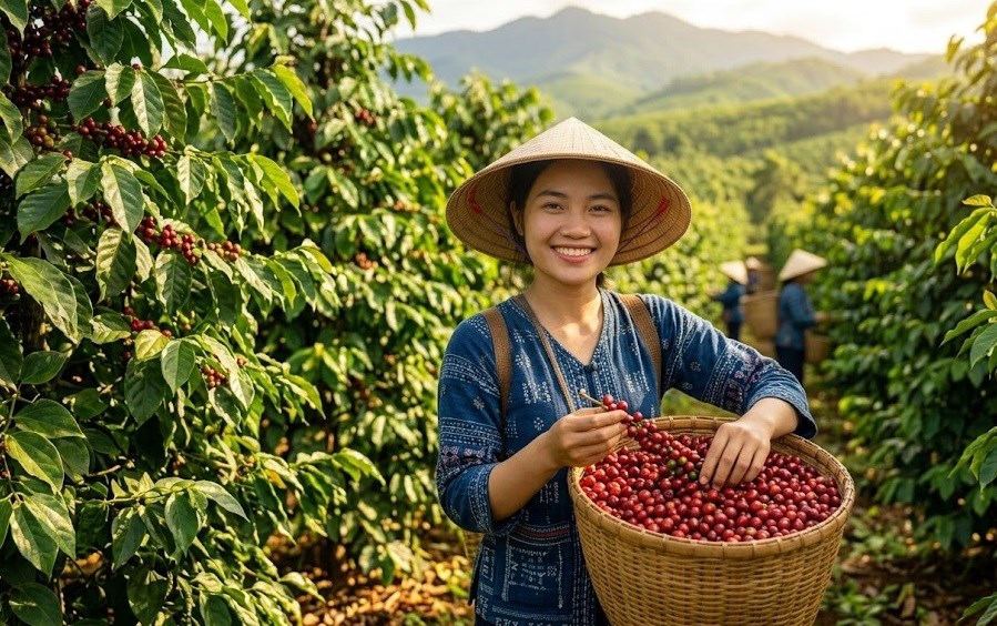 Giá cà phê hôm nay 11.9.2026 giảm nhẹ, cao nhất giữ mức 95.500 đồng/kg - ảnh 1