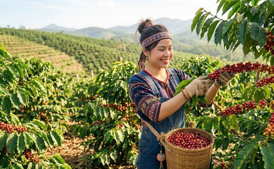 Giá cà phê hôm nay 16.9.2026 đồng loạt tăng 200 đồng/kg - ảnh 1